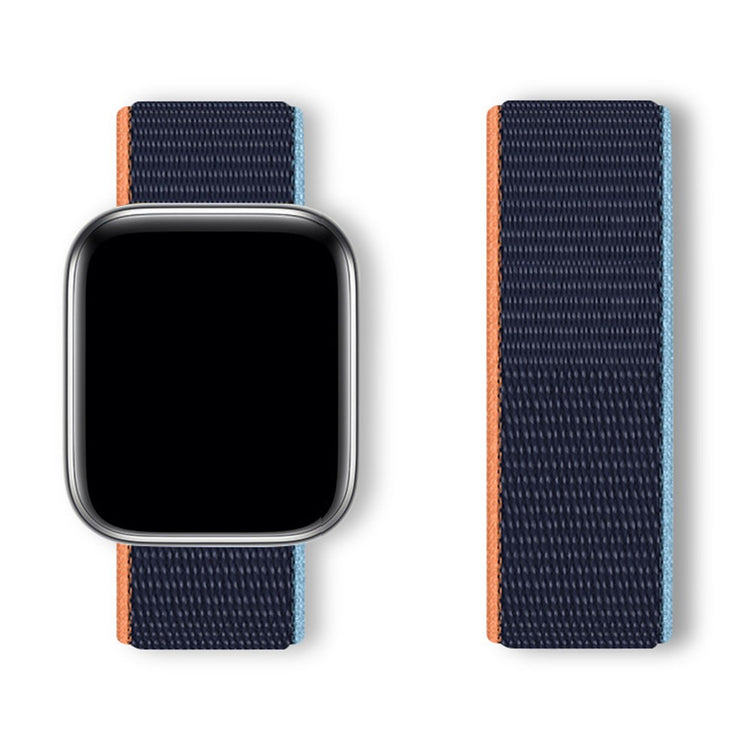 Super Smuk Nylon Universal Rem passer til Apple Smartwatch - Blå#serie_9