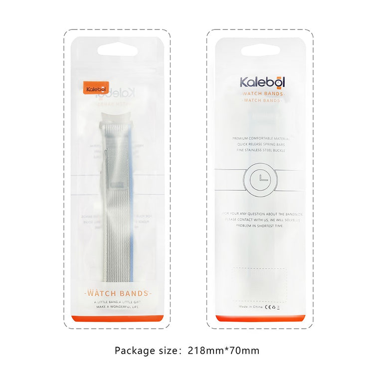 KALEBOL KLB-YJNLHH-001 Xiaomi Smart Band 8 Nylon Band Strap Replacement Wristband - Blue+Grey#serie_7