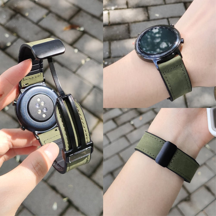 Mega Chill Smartwatch Genuine Leather Universel Strap - Green#serie_2