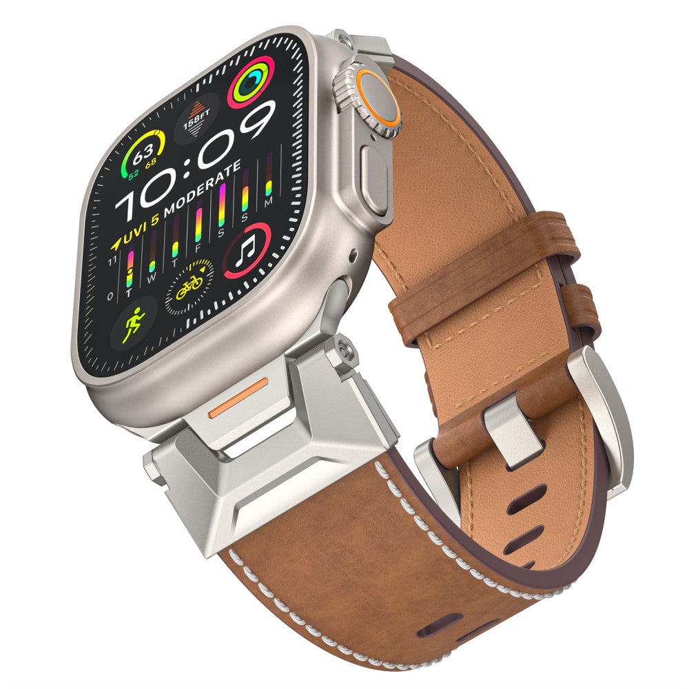 Mega Durable Apple Smartwatch Pu Leather Universel Strap - Brown#serie_4