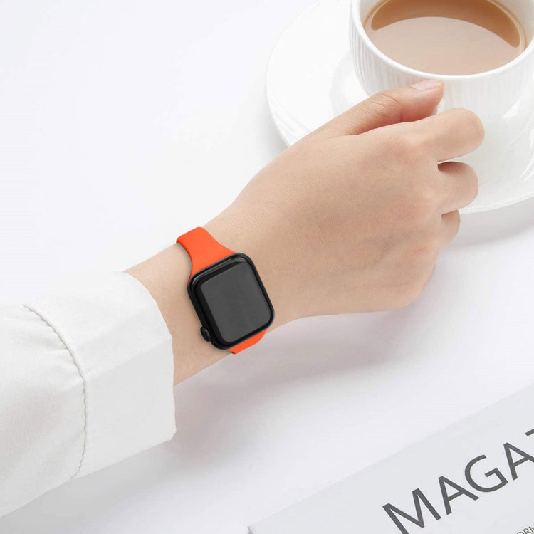 Very Neat Apple Smartwatch Silicone Universel Strap - Orange#serie_2