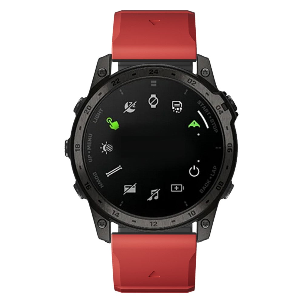 Super Durable Garmin Smartwatch Silicone Universel Strap - Red#serie_3