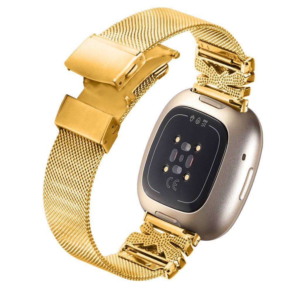 Sweet Fitbit Versa 4 / Fitbit Sense 2 Metal Universel Strap - Gold#serie_1