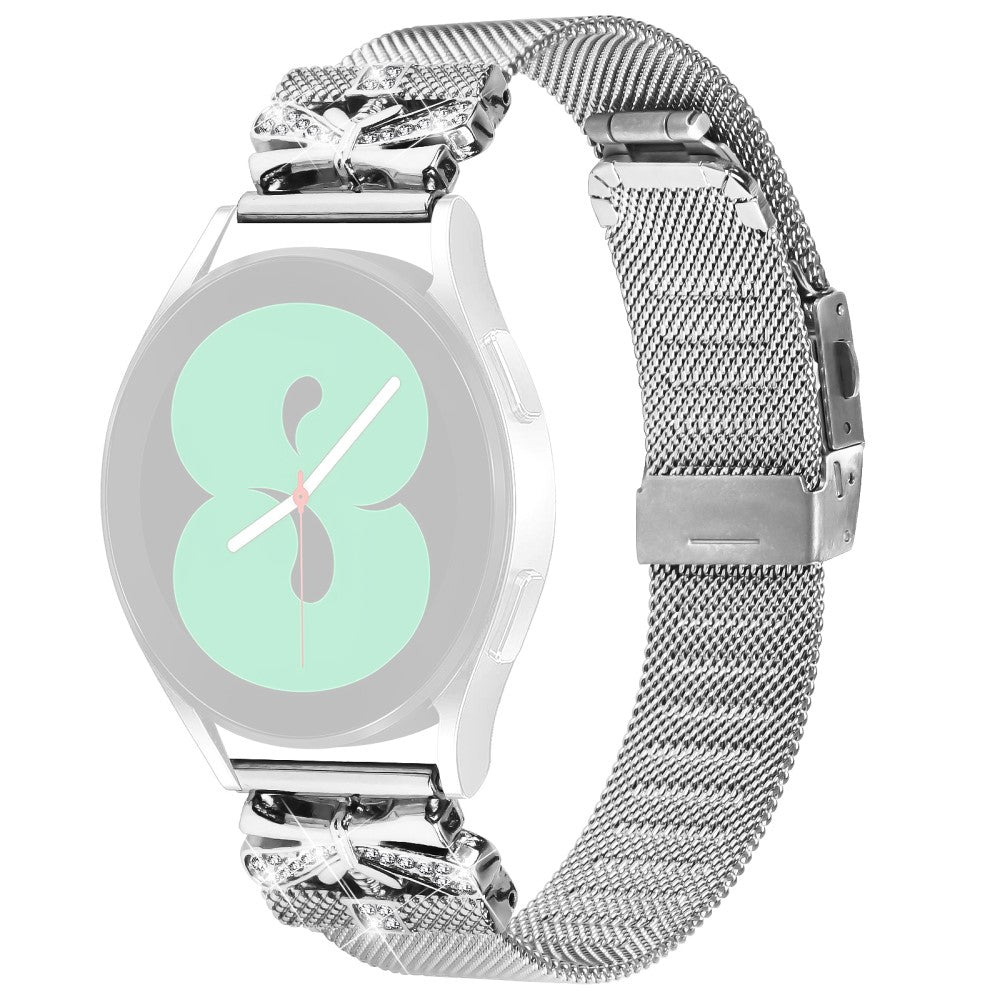 TicWatch 2 / TicWatch E Metal And Rhinestone Universel Strap - Silver#serie_019