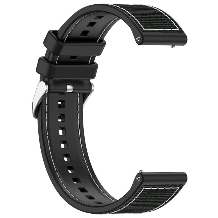 Mega Sweet Smartwatch Silicone And Nylon Universel Strap - Black#serie_1