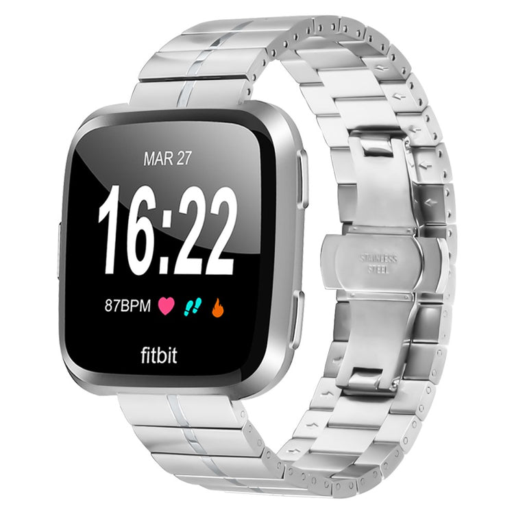 Stylish Fitbit Smartwatch Metal Universel Strap - Silver#serie_070