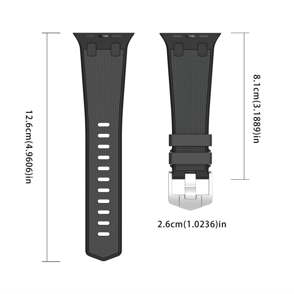 Super Neat Apple Smartwatch Silicone Universel Strap - Black#serie_5