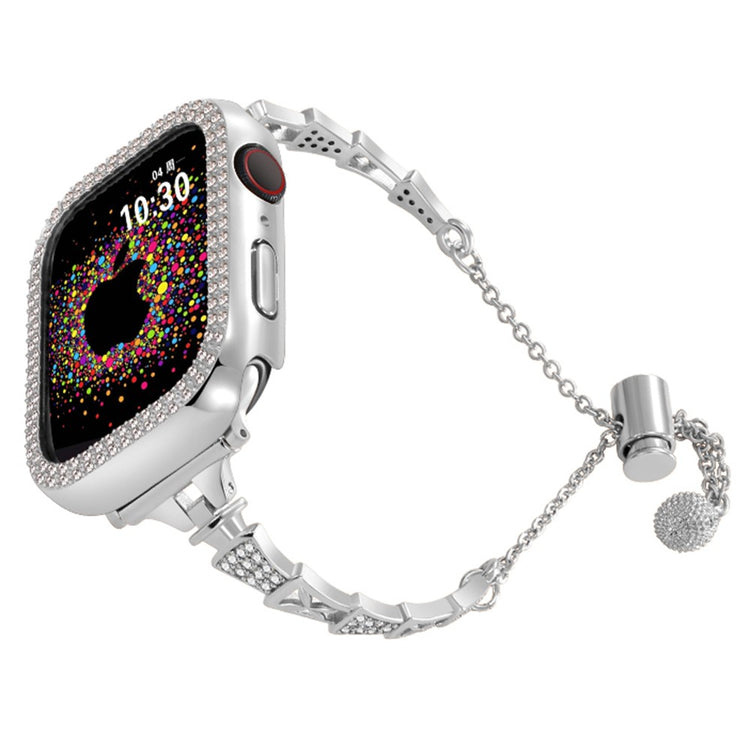 Super Cool Apple Smartwatch Rhinestone Universel Strap - Silver#serie_4