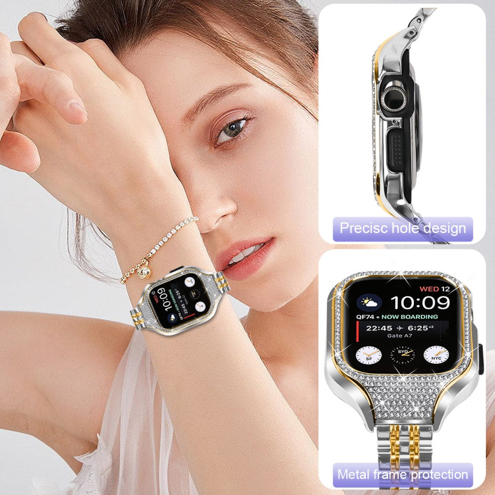 Very Good Apple Smartwatch Rhinestone Universel Strap - Gold#serie_2