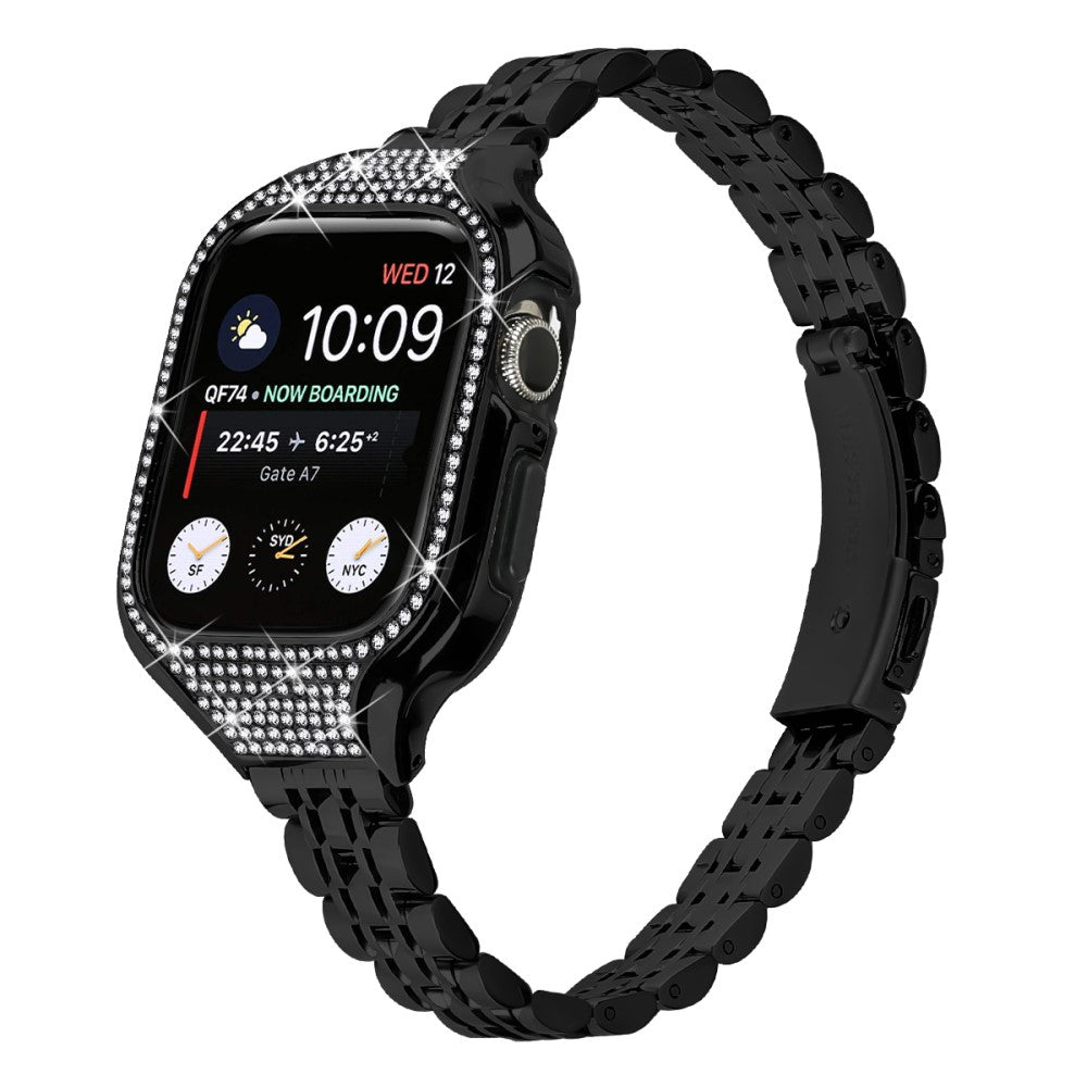 Mega Cool Apple Smartwatch Rhinestone Universel Strap - Black#serie_1