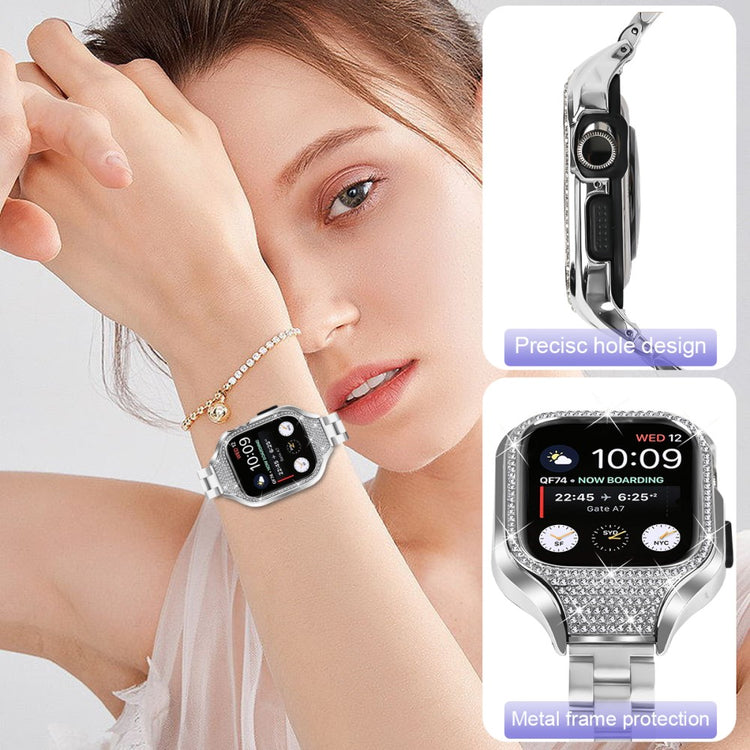 Comfortable Apple Smartwatch Rhinestone Universel Strap - Silver#serie_013