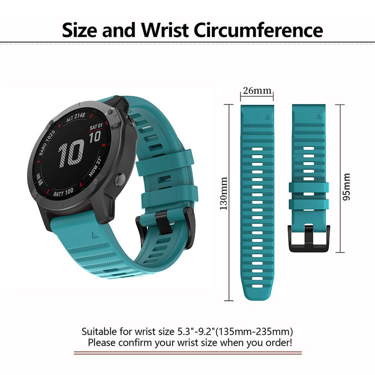 Really Beautiful Garmin Smartwatch Silicone Universel Strap - Green#serie_9