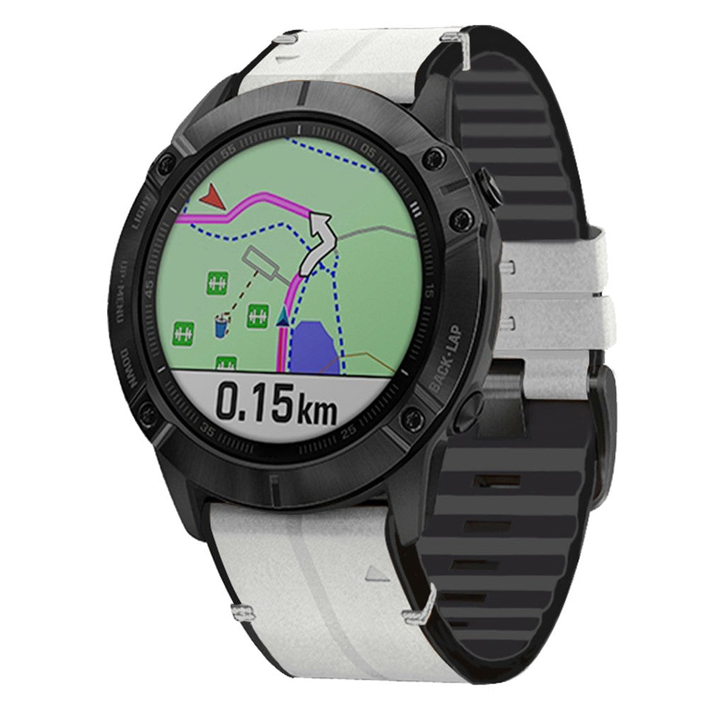 Super Pleasant Garmin Smartwatch Silicone Universel Strap - Silver#serie_3