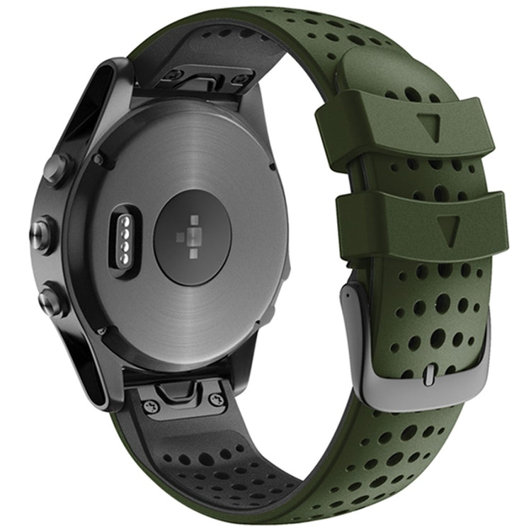 Super Tough Garmin Smartwatch Silicone Universel Strap - Green#serie_5