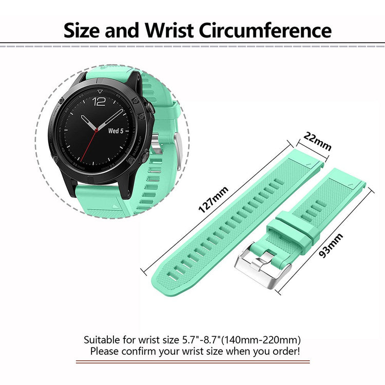 Very Pleasant Garmin Smartwatch Silicone Universel Strap - White#serie_2