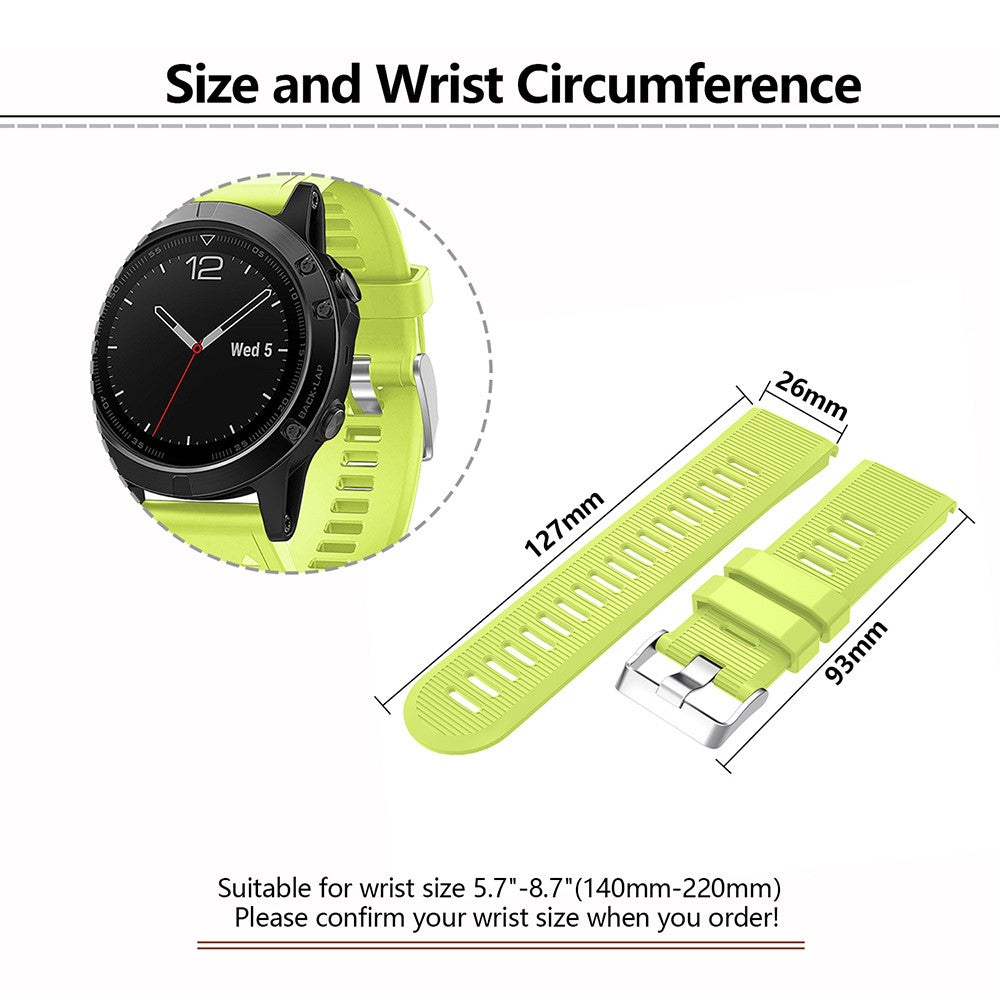 Cool Garmin Smartwatch Silicone Universel Strap - Red#serie_5