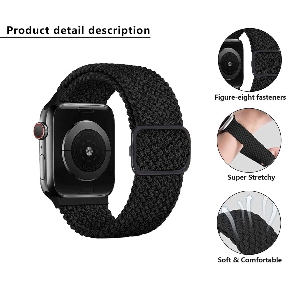 Mega Delightful Apple Smartwatch Nylon Universel Strap - Silver#serie_14