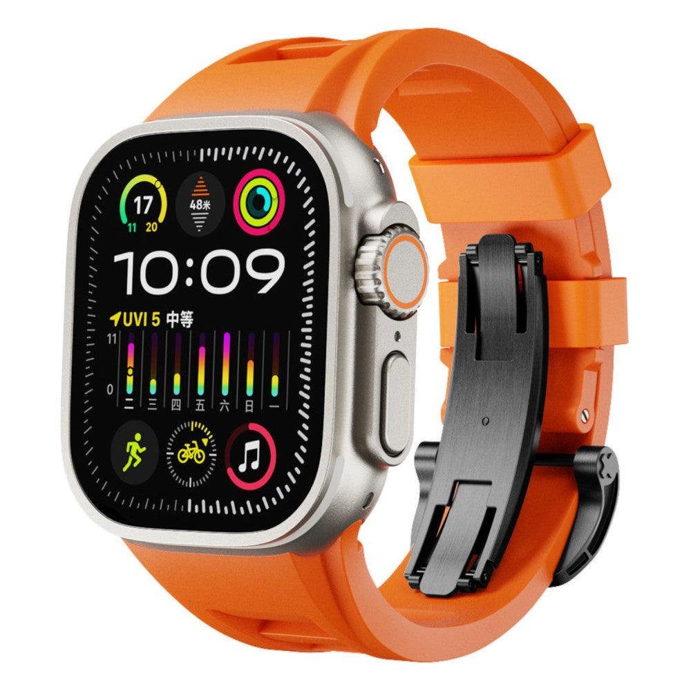 Remarkably Tough Apple Smartwatch Silicone Universel Strap - Orange#serie_5