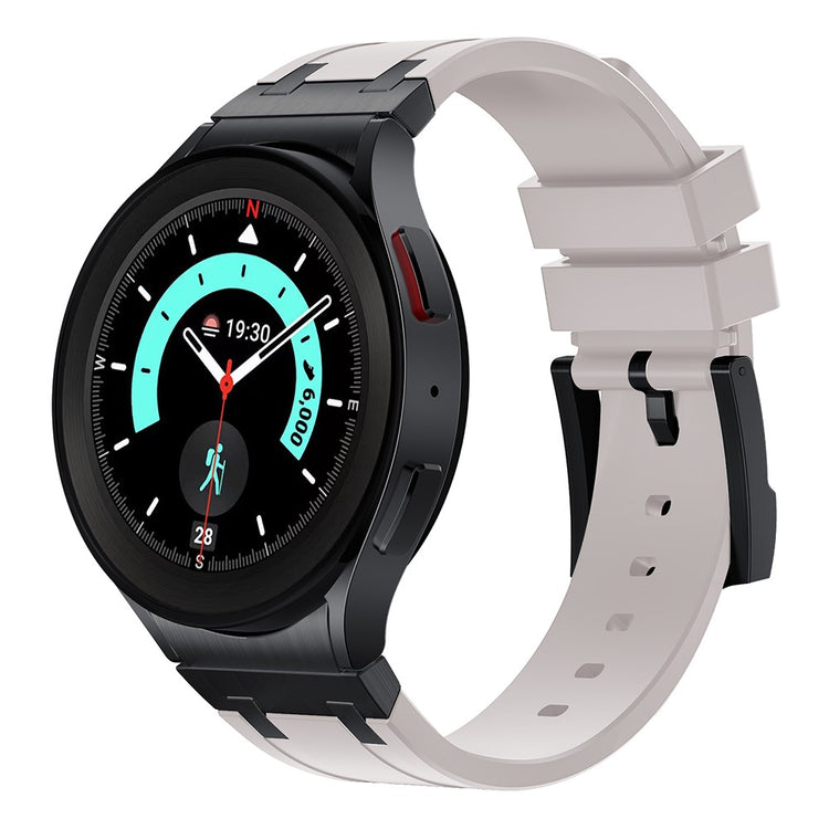 Samsung Galaxy Watch 5 (40mm) / Samsung Galaxy Watch 6 Classic (43mm) Silicone Universel Strap - Black#serie_6