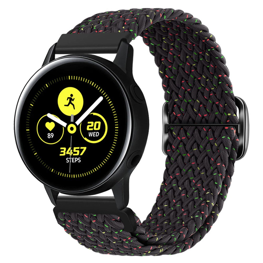 Super Stylish Smartwatch Nylon Universel Strap - Black#serie_20