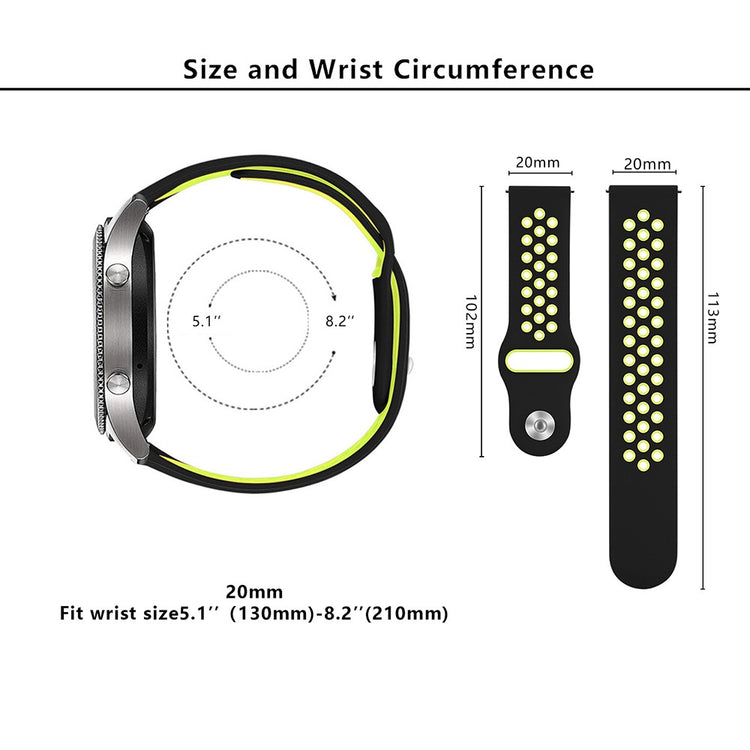 Absolutely Cool Samsung Smartwatch Silicone Universel Strap - Black#serie_2