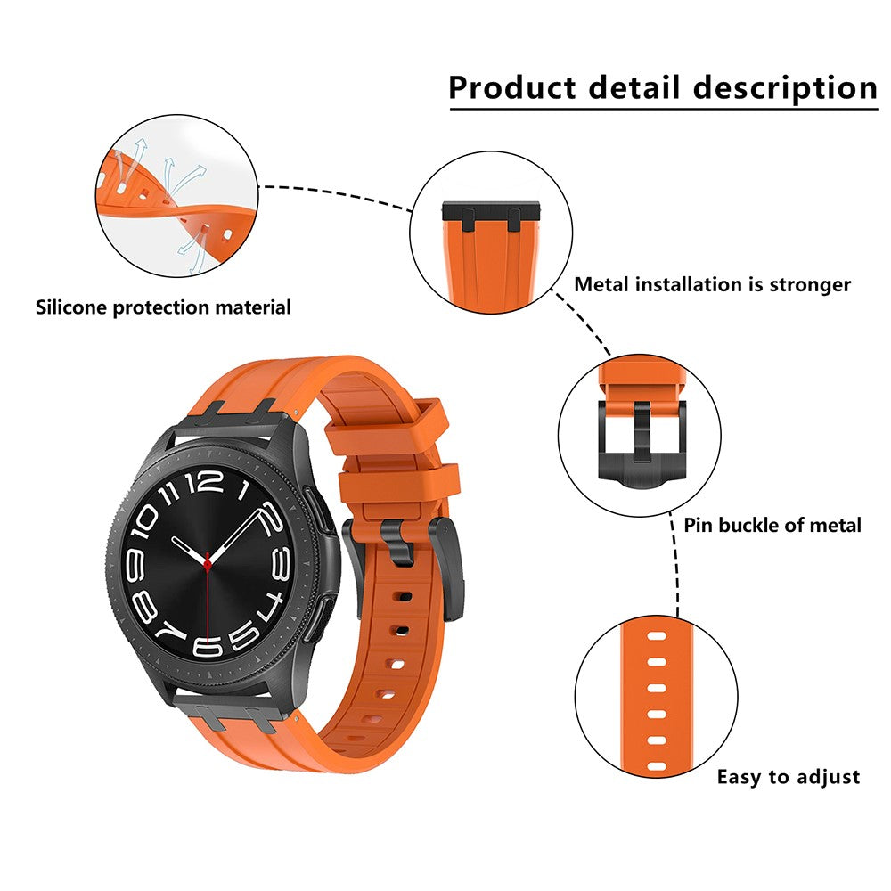 Really Beautiful Smartwatch Silicone Universel Strap - Black#serie_1