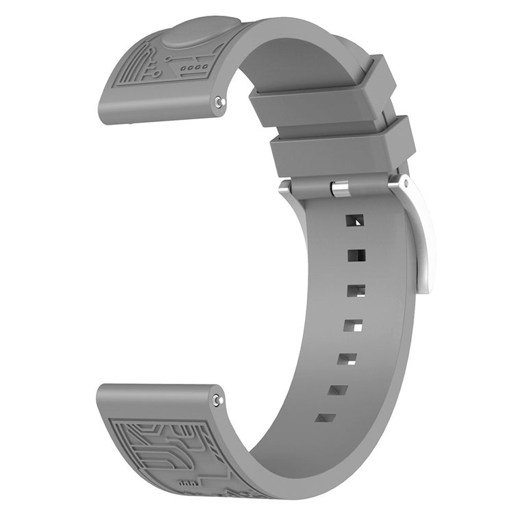 Mega Fantastic Smartwatch Silicone Universel Strap - Silver#serie_5