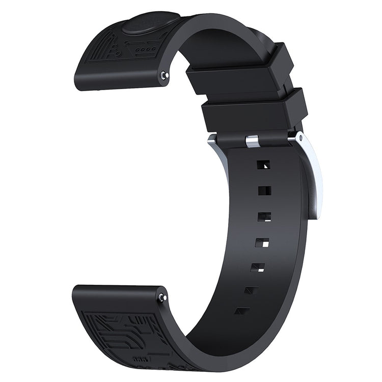 Tough Smartwatch Silicone Universel Strap - Black#serie_1