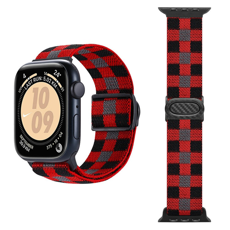 Super Stylish Apple Smartwatch Nylon Universel Strap - Red#serie_4