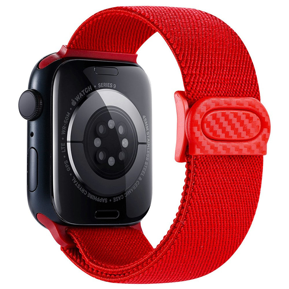 Elegant Apple Smartwatch Nylon Universel Strap - Red#serie_9