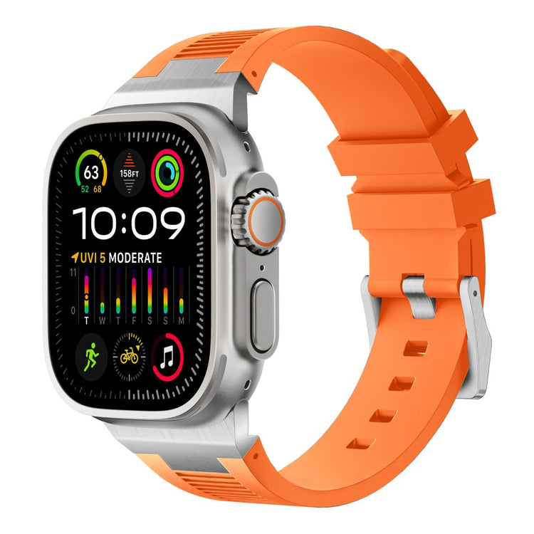 Super Cool Apple Smartwatch Silicone Universel Strap - Orange#serie_11