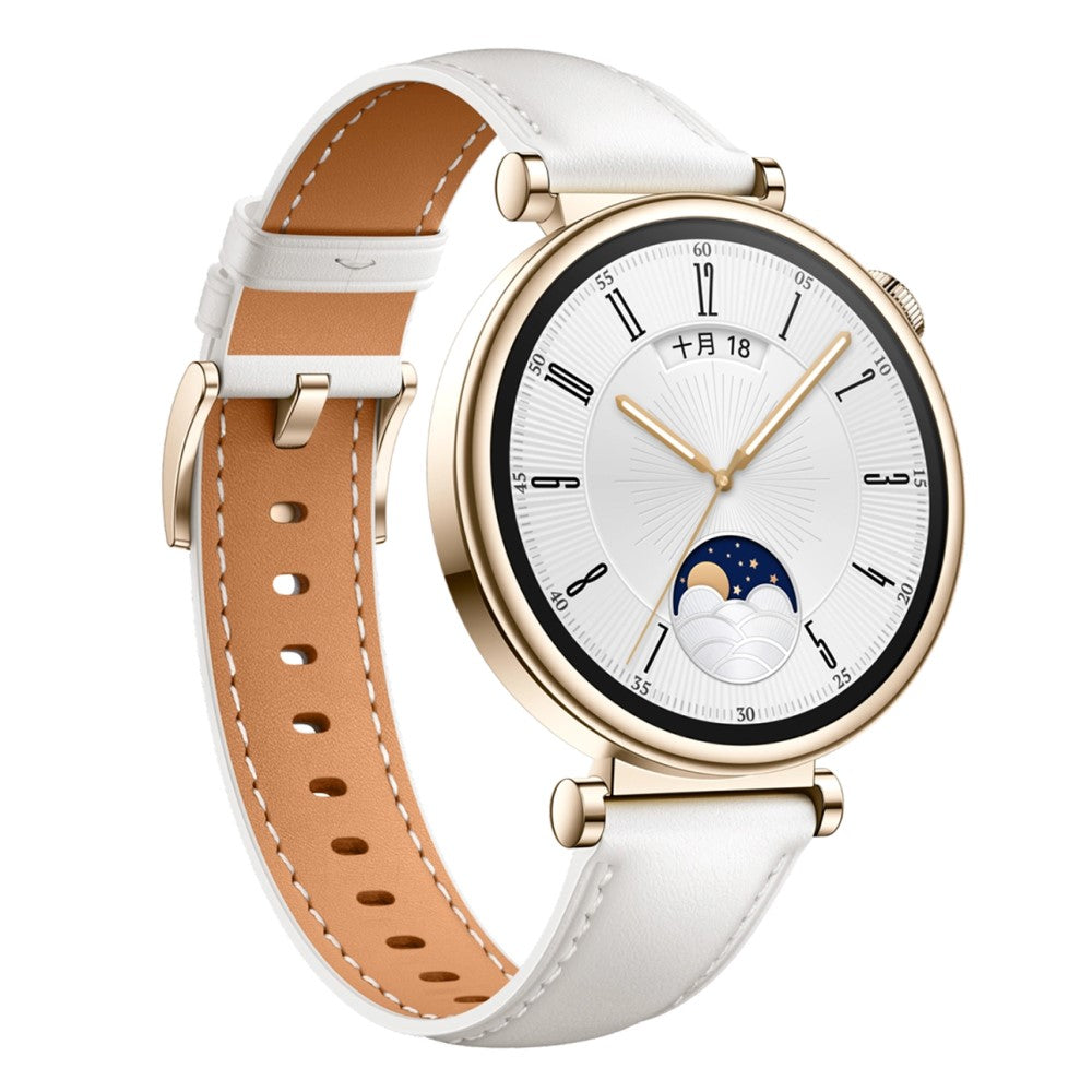 Great Smartwatch Genuine Leather Universel Strap - White#serie_1