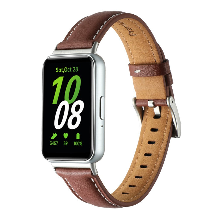 Very Tough Samsung Galaxy Fit 3 Genuine Leather Strap - Brown#serie_9