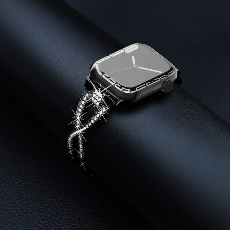 Incredibly Cool Apple Smartwatch Rhinestone Universel Strap - Black#serie_1