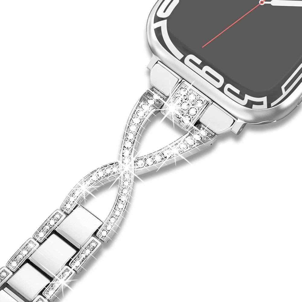 Incredibly Cool Apple Smartwatch Rhinestone Universel Strap - Silver#serie_5