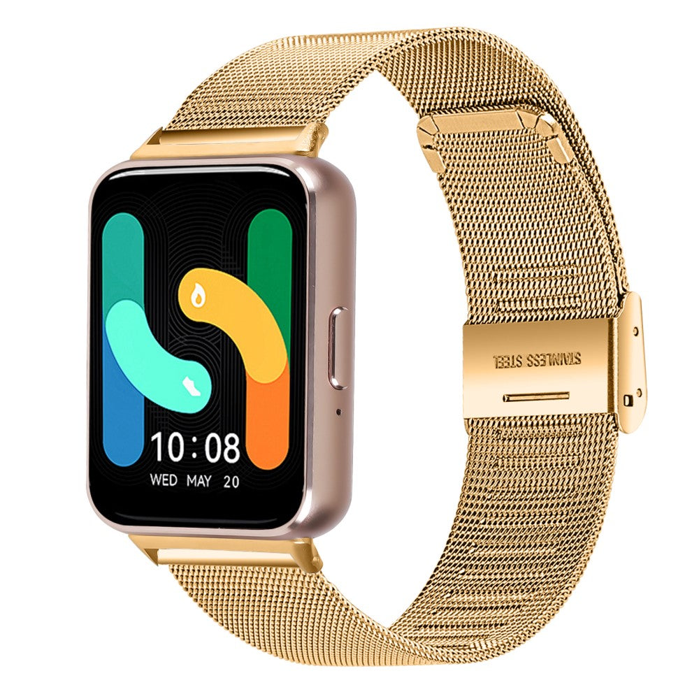 Increadibly Cute Samsung Galaxy Fit 3 Metal Strap - Gold#serie_2