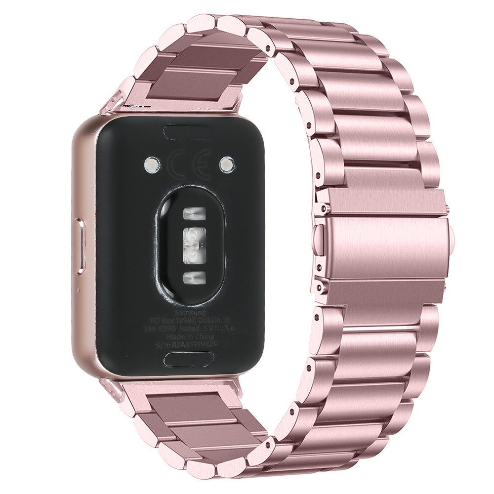 Mega Durable Samsung Galaxy Fit 3 Metal Strap - Pink#serie_2