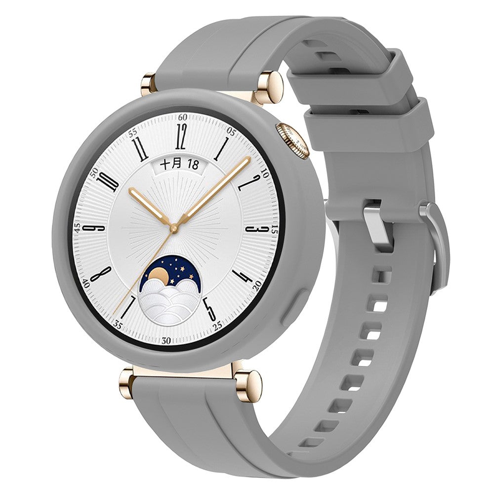 Absolutely Cool Huawei Watch GT 4 41mm Silicone Strap - Silver#serie_6