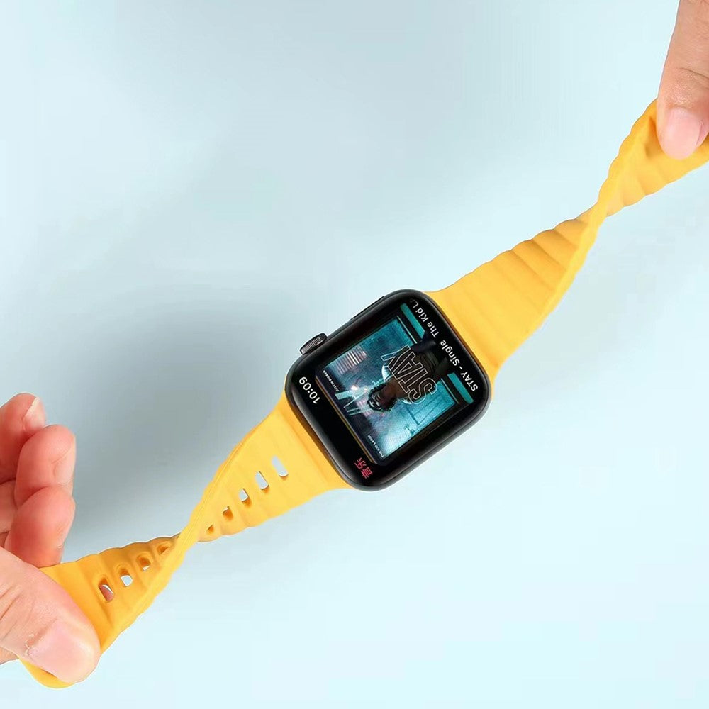 Remarkably Sweet Apple Smartwatch Silicone Universel Strap - Yellow#serie_1