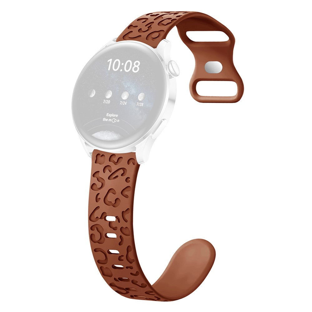 Incredibly Pleasant Smartwatch Silicone Universel Strap - Brown#serie_15