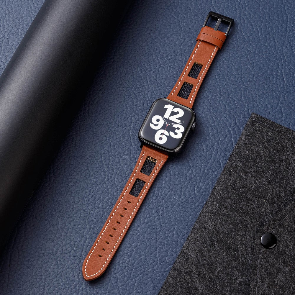 Exquisite Apple Smartwatch Genuine Leather Universel Strap - Brown#serie_1