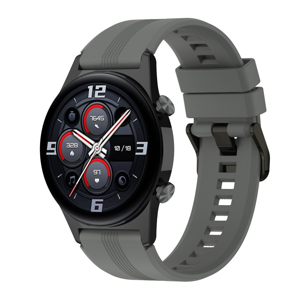 Superb Honor Watch GS 4 / Honor Watch Series Silicone Strap - Silver#serie_8