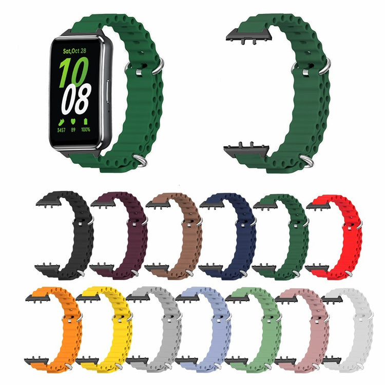 Super Fashionable Samsung Galaxy Fit 3 Silicone Strap - Green#serie_9