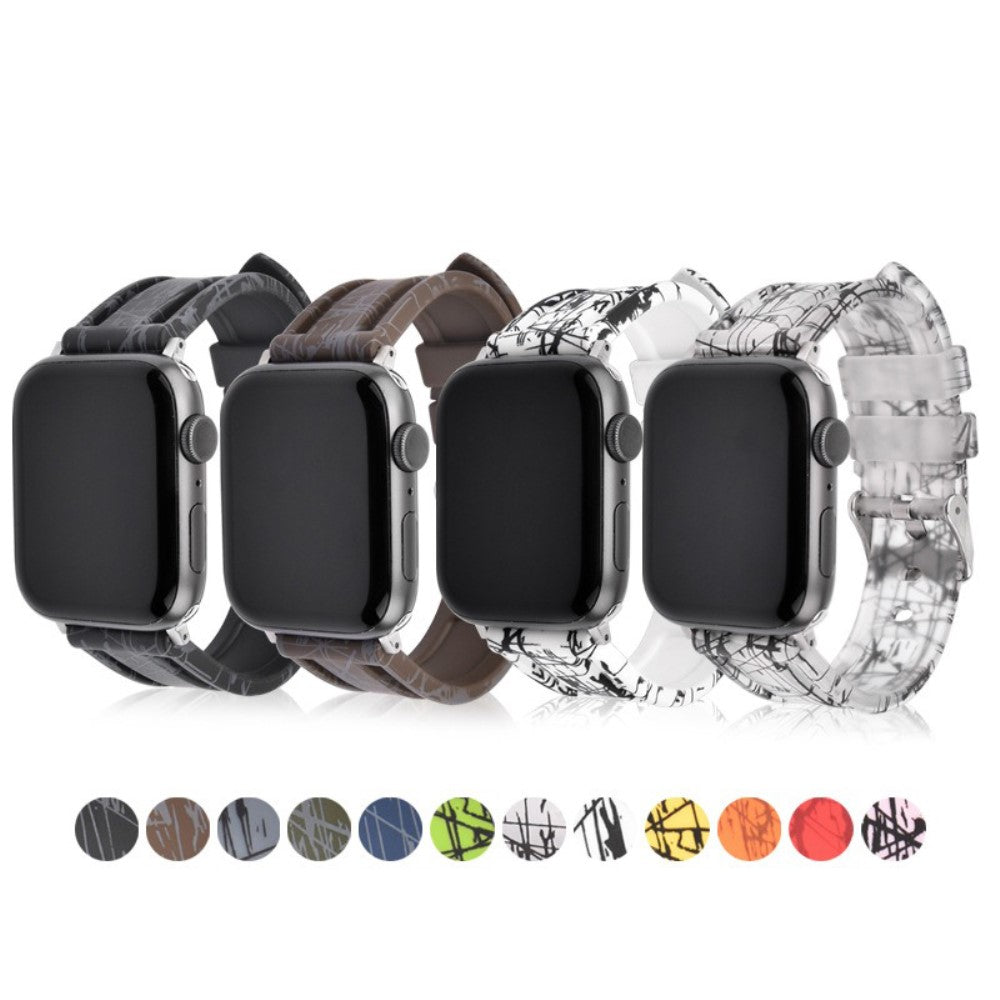 Super Stylish Apple Smartwatch Silicone Universel Strap - Brown#serie_12