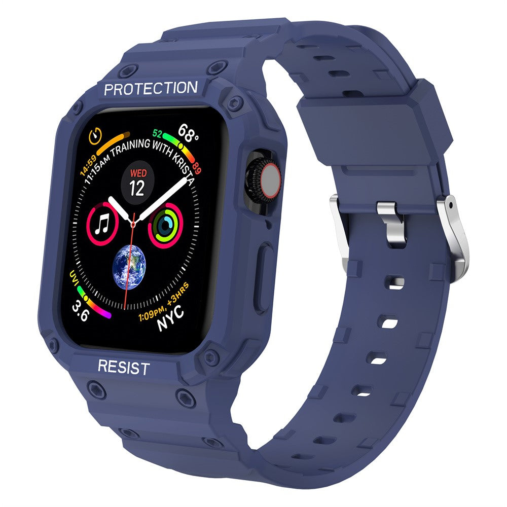 Mega Delightful Apple Smartwatch Silicone Universel Strap - Blue#serie_6