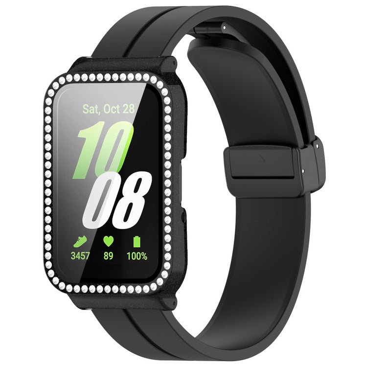 Great Samsung Galaxy Fit 3 Glass Strap - Black#serie_5