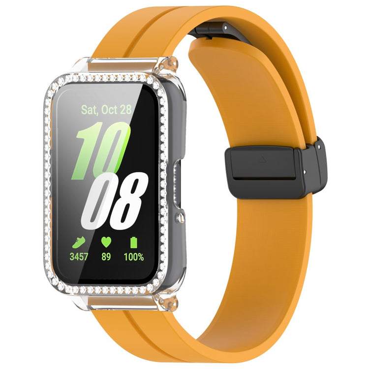 Great Samsung Galaxy Fit 3 Glass Strap - Yellow#serie_10