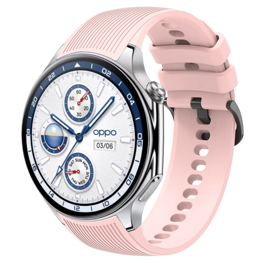 Wonderful Oppo Watch X Silicone Strap - Pink#serie_8