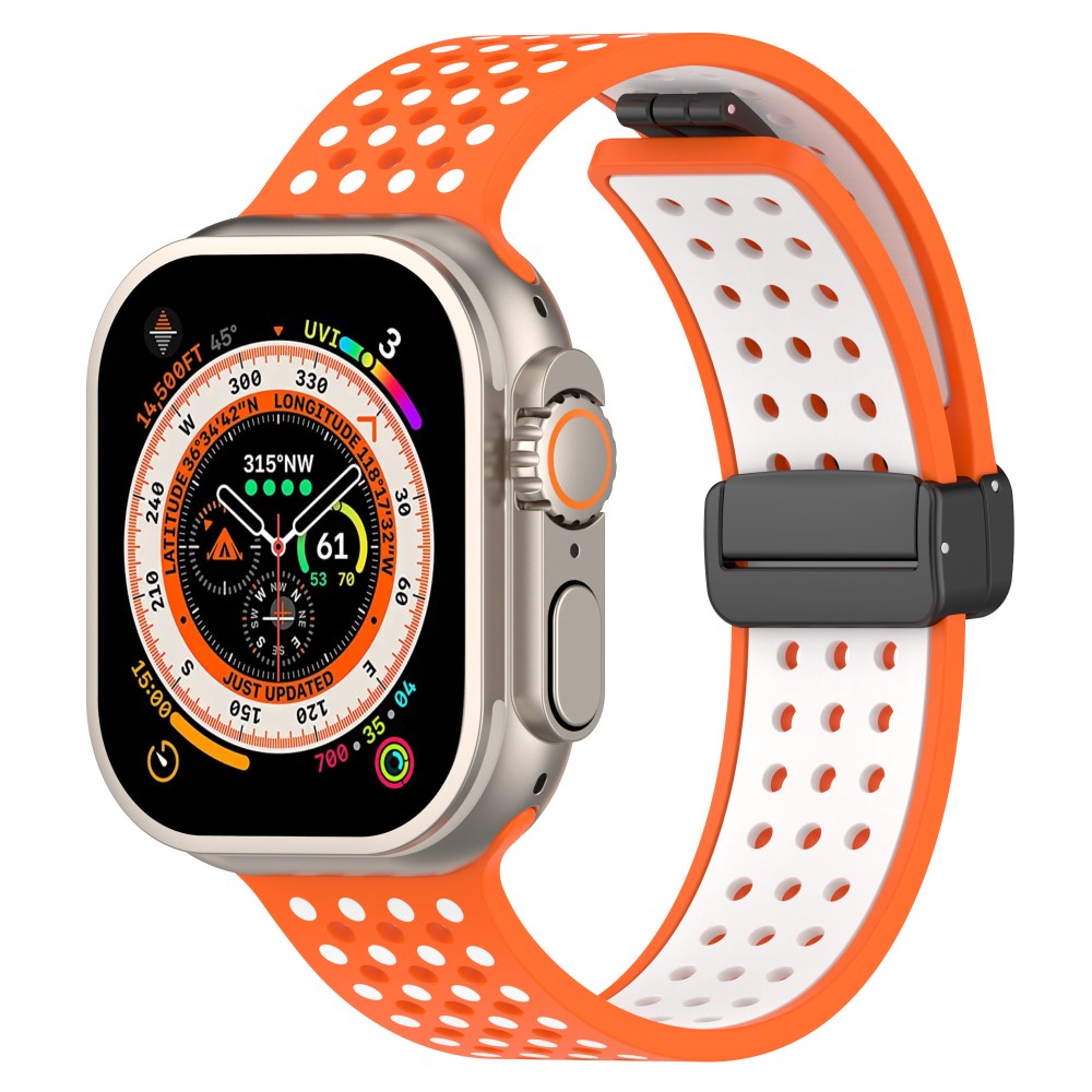 Mega Nice Apple Smartwatch Silicone Universel Strap - Orange#serie_3