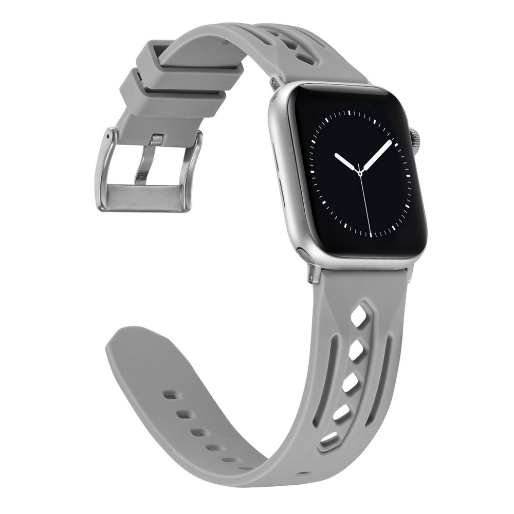 Mega Pleasant Apple Smartwatch Silicone Universel Strap - Silver#serie_8